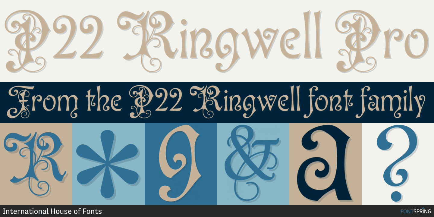 Przykładowa czcionka P22 Ringwell #2
